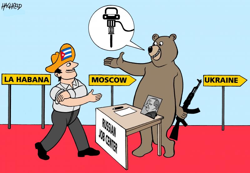 russian-job-center-in-cuba-cartoon-movement